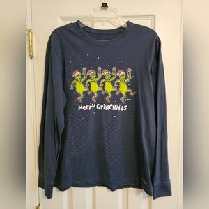 Dr. Seuss Grinchmas Navy Long Sleeve Tee